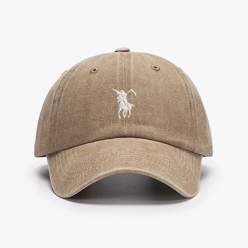 Soft Cotton Washed Soft Adjustable Sunbonnet Baseball Caps Men Women  Embroidery Design Grim Reaper Japan