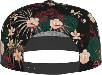 Hawaiian Tropical Flower Snapback Caps Men Women Boys Girls Fashion