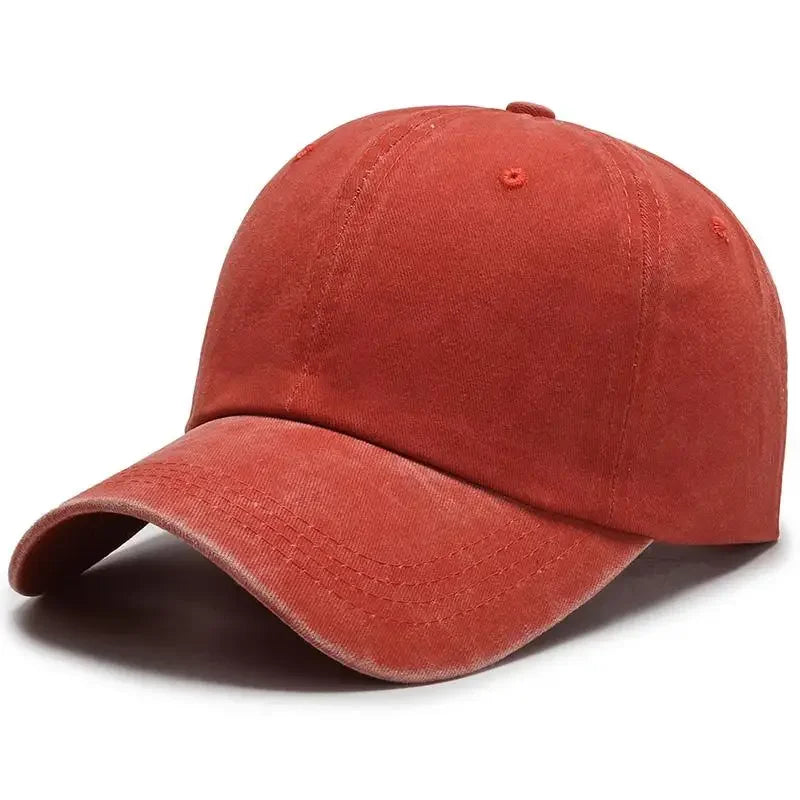 New Unisex Cap Plain Color Washed Cotton