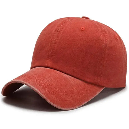 New Unisex Cap Plain Color Washed Cotton