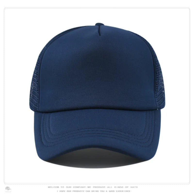 15 Colors Mesh Baseball Cap Adjustable Snapback Hats For Women Men