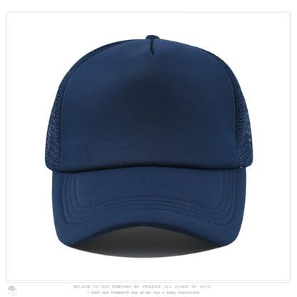 15 Colors Mesh Baseball Cap Adjustable Snapback Hats For Women Men