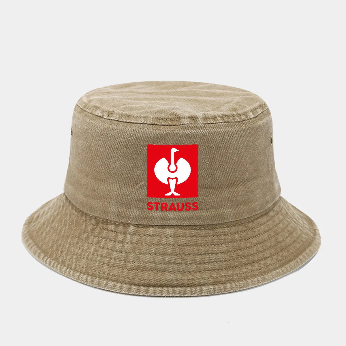 Printed Washed Retro Sunshade Fisherman Hat