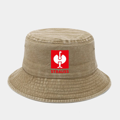 Printed Washed Retro Sunshade Fisherman Hat
