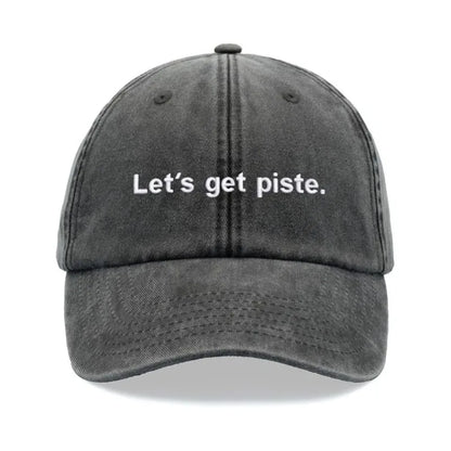 "Let's Get Piste" Baseball Caps For Women