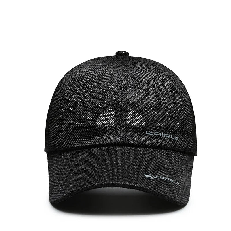 Mesh Baseball Cap Men Women Breathable Snapback Dad Hat Bone