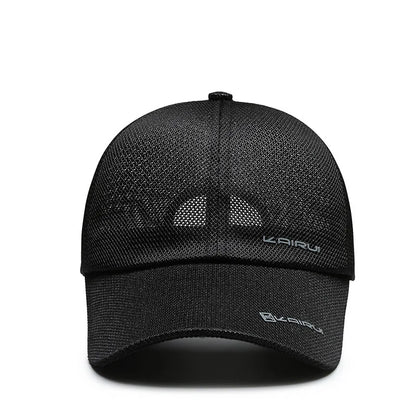 Mesh Baseball Cap Men Women Breathable Snapback Dad Hat Bone