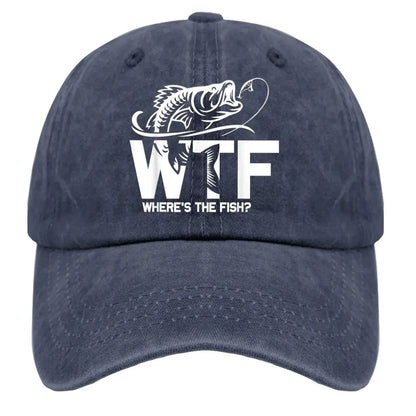WTF Where's The Fish Baseball Cap