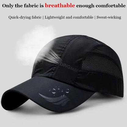 Summer Brand For Men Sports Running Sweat Baseball Cap