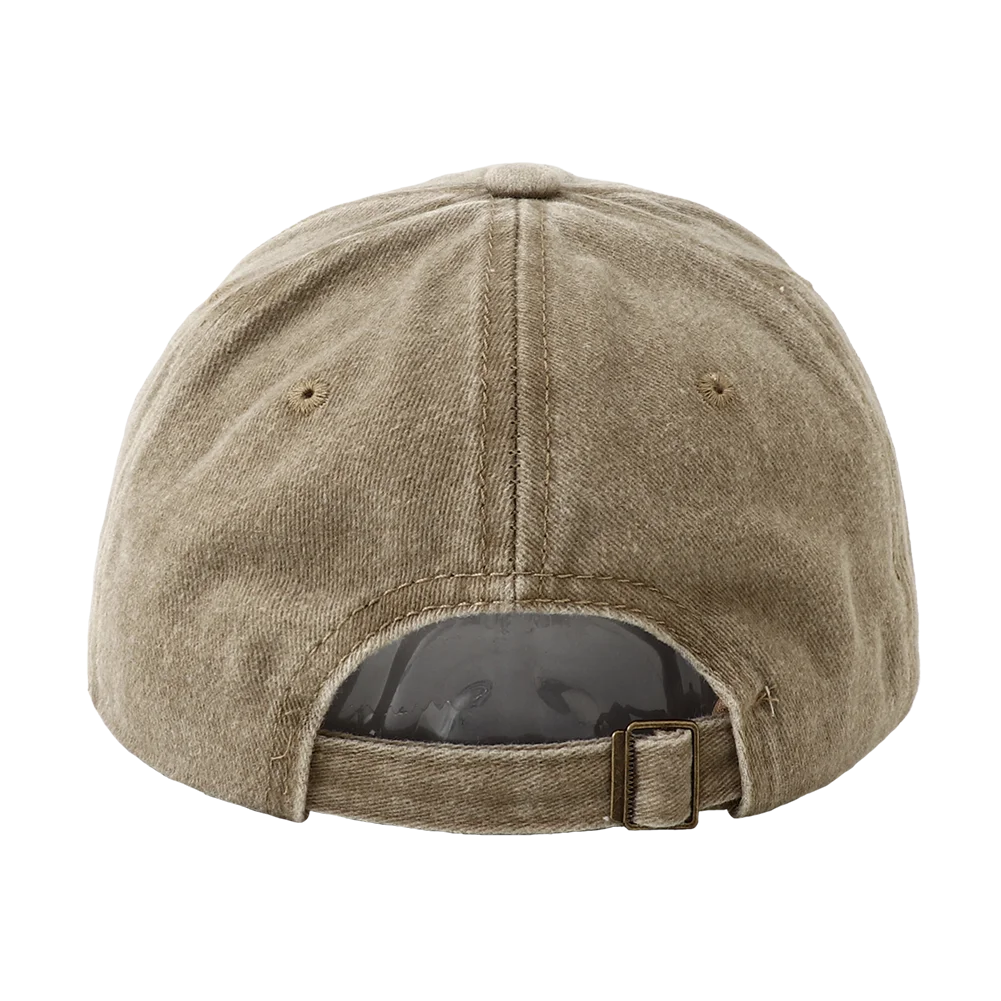 2025 New Retro Washed Cotton Baseball Cap Unisex Letter Embroidery Caps