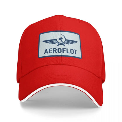 Unisex Baseball Hats Aeroflot Aviation Russe Pilote Aerospace Aviateur Baseball Caps
