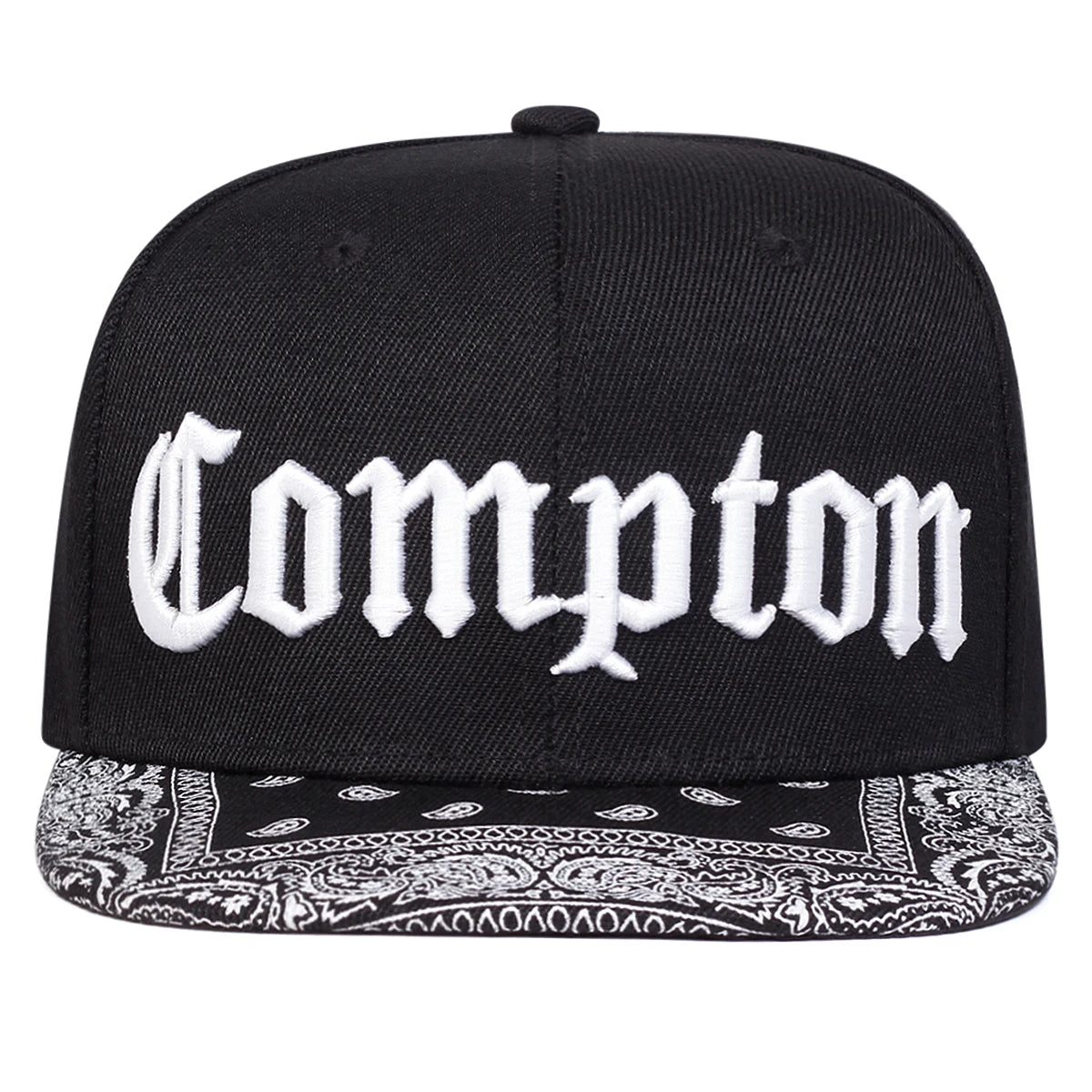Unisex COMPTON Letter Embroidery Baseball Hats Snapback Caps