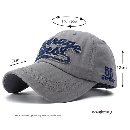Letter Embroidered Cotton Baseball Cap