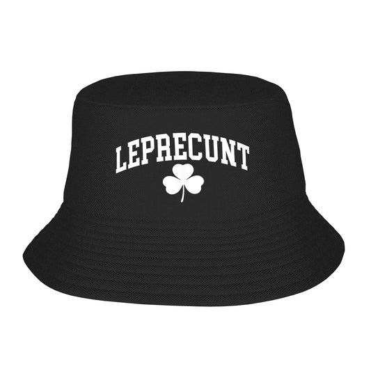 Leprecunt Funny Irish Shamrock Patrick's Day Bucket Hat
