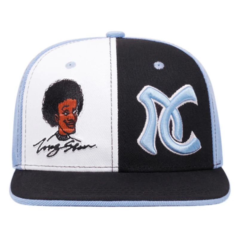 New Flat Edge Hat AC Embroidered Color Blocked Snapback Hat