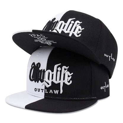 2025 Fashion Fastball CAP Thug Life Embroidery Hip Hop Baseball Cap Snapback Hat