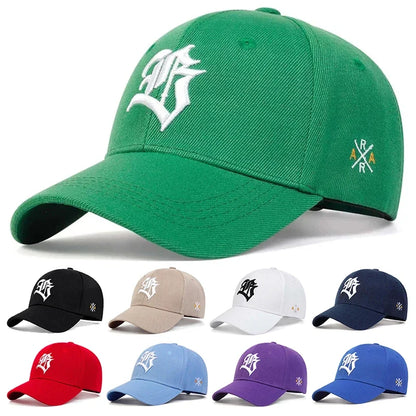 Unisex Gothic Letter Embroidery Baseball Caps