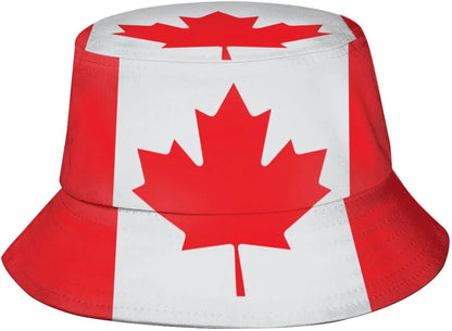Canada Flag Fisherman Cap Hip Hop Gorras Summer Unisex Printing Bucket Hat