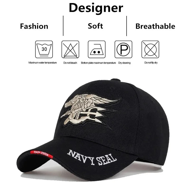 Unisex Seal Assault Team Embroidery Baseball Caps Spring And Autumn Outdoor