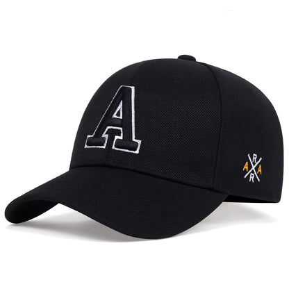 Summer Fashion Men Baseball Cap Letter A Embroidery