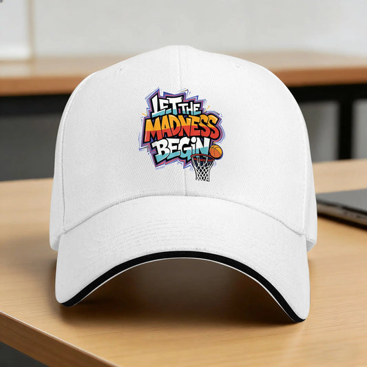 Mad March Begin Basketball Graffiti Squad Tournament Baseball Cap