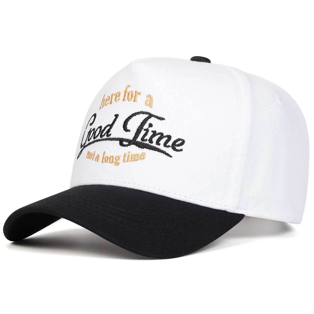Unisex GOOD TIME Letter Embroidery Baseball Caps