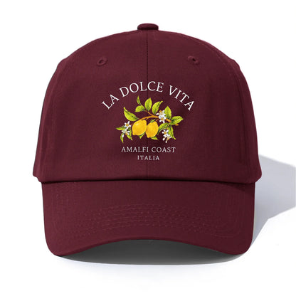 LA DOLCE VITA Print  Baseball Cap For Adults