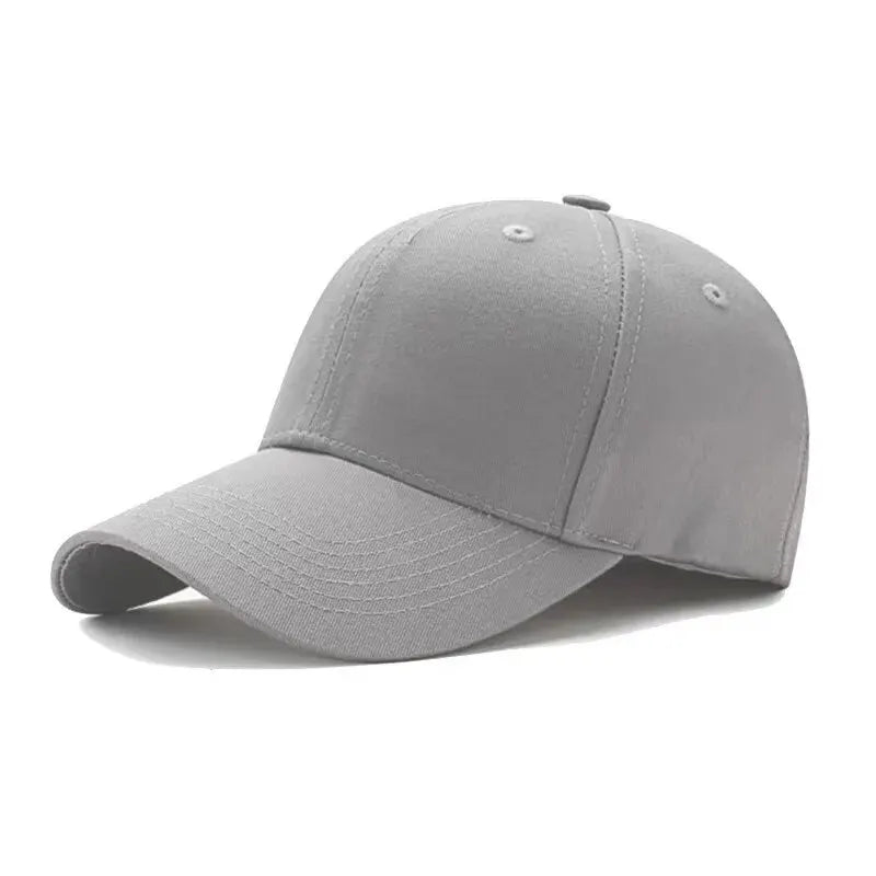 Men's and Women's Summer Baseball Cap Pure Cotton Solid Color Cap