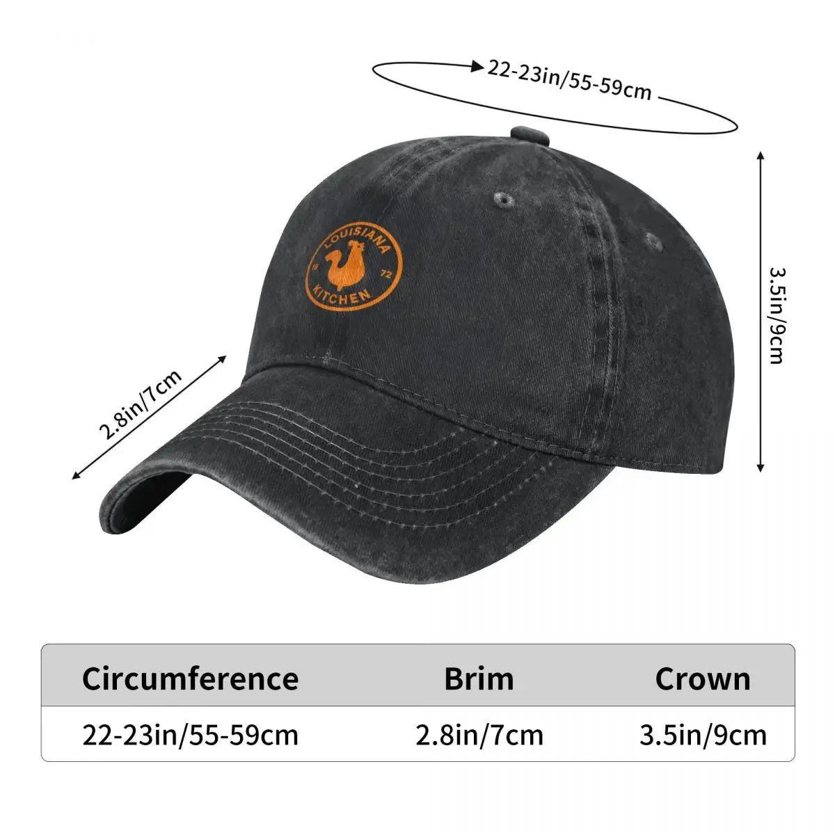 Kitchen Louisiana Popeyes Chicken Baseball Cap