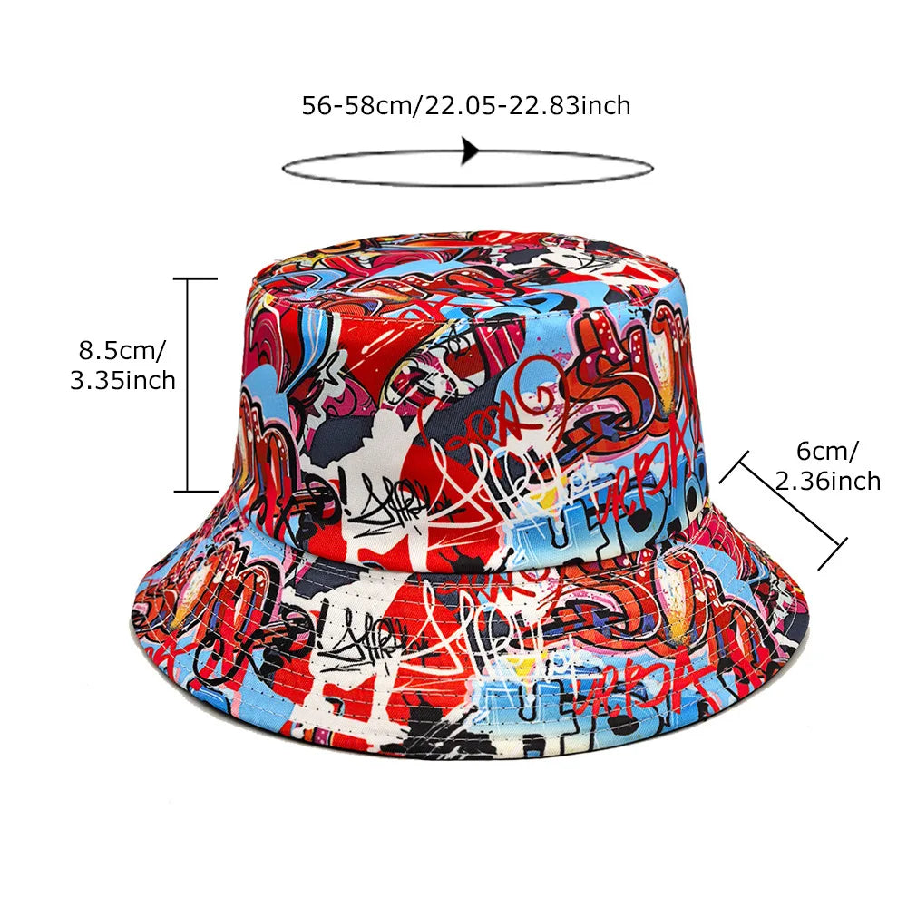 Graffiti Bucket Hat For Men Women