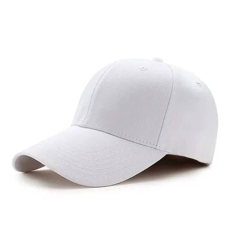 Men's and Women's Summer Baseball Cap Pure Cotton Solid Color Cap