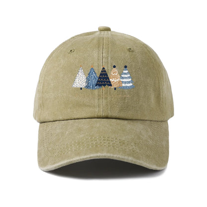 Vintage Washed Baseball Cap with Eee Merry Graphic