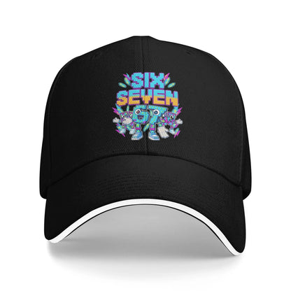 67 Six Seven 6-7 Baseball Cap Popular Steal Brainrot Gaming Meme
