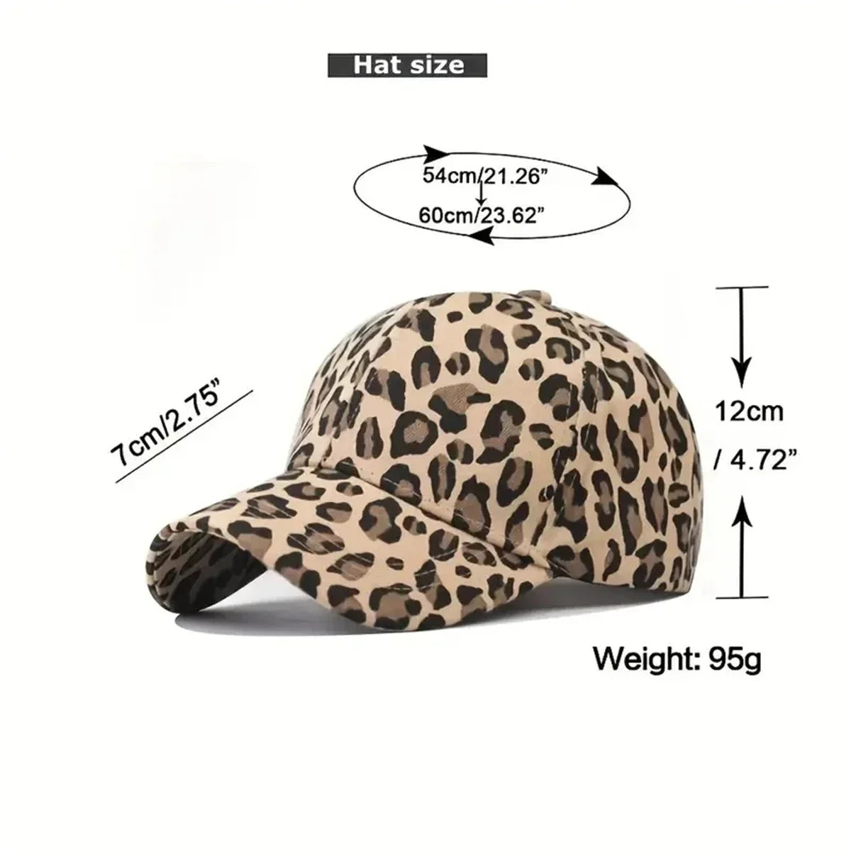 Trendy Unisex Leopard Print Baseball Cap