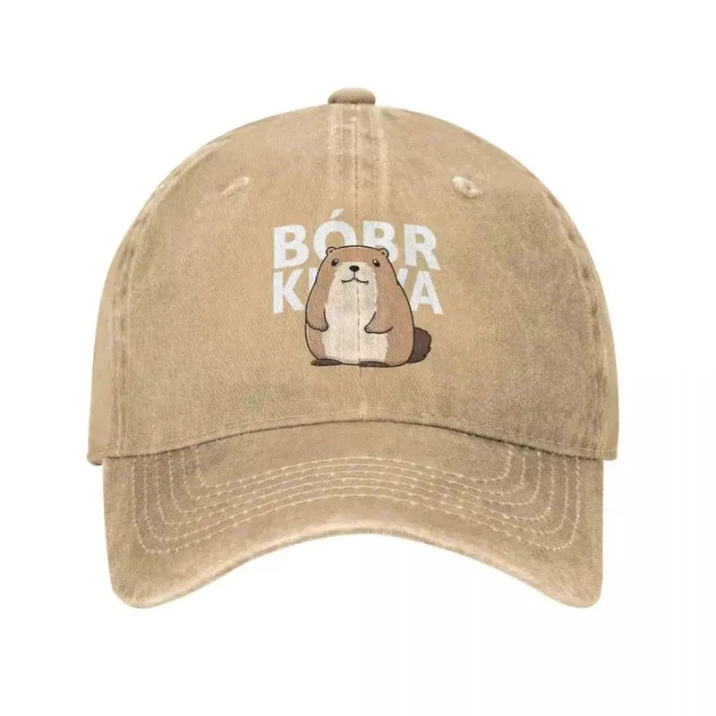 Classic Cute Poland Beaver Bober Meme Baseball Cap