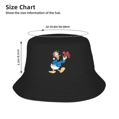 Women Bucket Hats Cartoon Donald Duck Christmas Spring