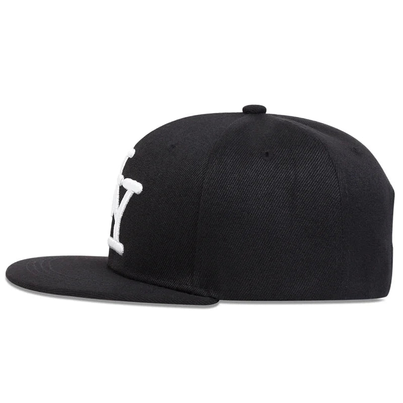 Unisex Letter Embroidery Hip-hop Hats Snapback Caps