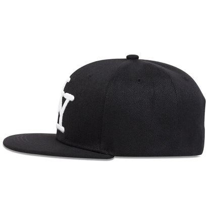 Unisex Letter Embroidery Hip-hop Hats Snapback Caps