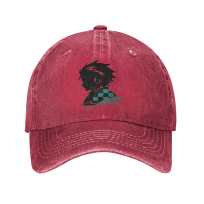 Demon Slayer Multicolor Hat Peaked Women's Cap Tanjiro Baseball Hat