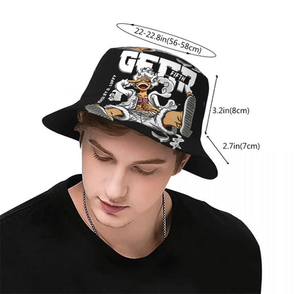 Gear Monkey Luffyy Bucket Hats One Piece Japanese Anime