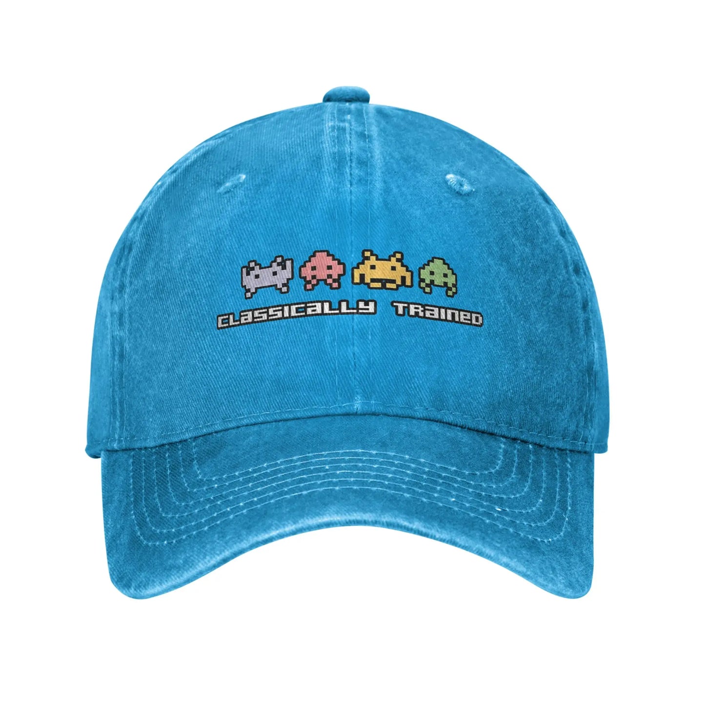 Classically Trained Space Invaders Baseball Caps