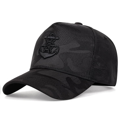 Unisex Anchor Embroidery Baseball Net Caps