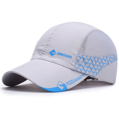 Adjustable Quick Drying Sports Baseball Hat Letter Snapback Sunscreen Peaked Cap