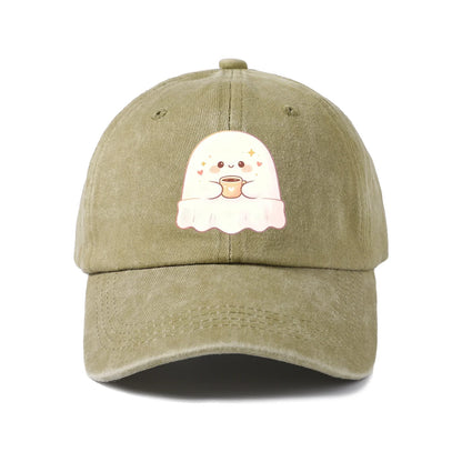 Cute Duck Ghost Graphic Baseball Cap