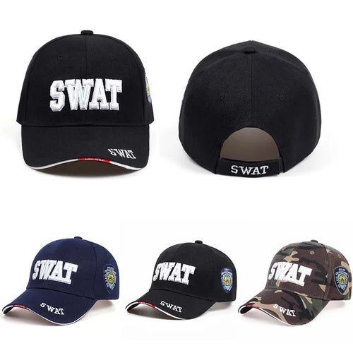 Sport Fashion SWAT Letter Embroidery Snapback Cap Unisex Baseball Caps