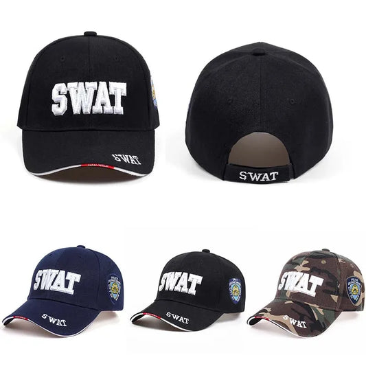 Sport Fashion SWAT Letter Embroidery Snapback Cap Unisex Baseball Caps