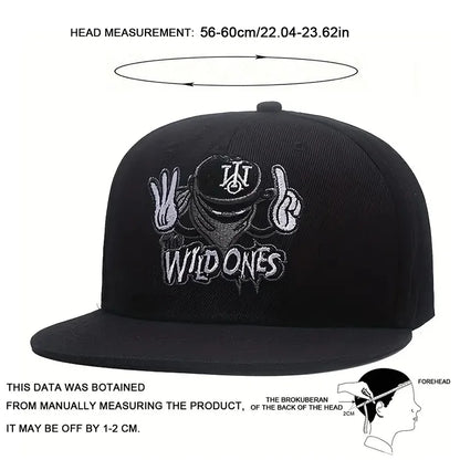 Unisex WILD ONES Embroidery Hip-hop Hats Adjustable Baseball Caps