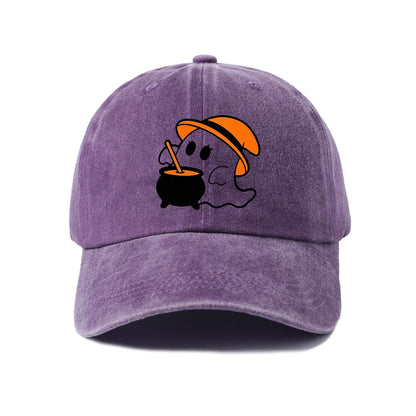 Ghost with Umbrella Graphic Baseball Cap