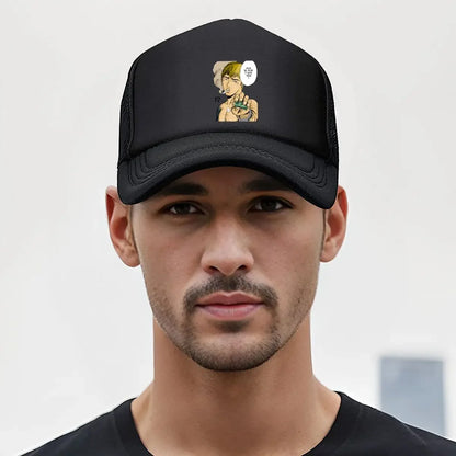 New Manga - Style Character Offering 1000 Yen Mesh Baseball Cap