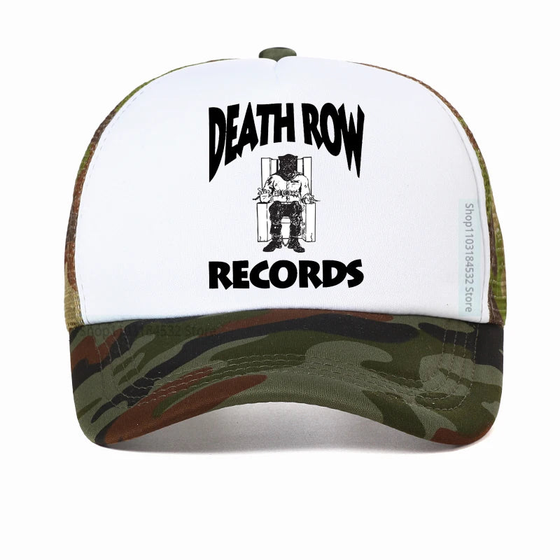 Funny Golf Hat Death Row Records White Baseball Cap